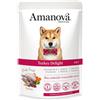 Amanova Only Fresh Cibo Umido per Cani - Manzo - Monoproteico - 12 bustine da 100 gr