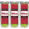 WILSON Rush 100, Palline da Padel, 3 confezioni da 3, compatibili con tutti i tipi di campi, WRT136500 Unisex, Giallo