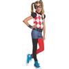 Rubie's IT620744-L Super Hero Harley Quinn Girl Costume per Bambini, Multicolore, L