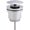 Kibath Oxen 170202 Valvola click-clack universale, con tappo grande