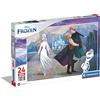 Clementoni- Disney Frozen 2 Supercolor Frozen-24 Pezzi Bambini 3 Anni, Puzzle Cartoni Animati-Made in Italy, Multicolore, 24242