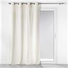 Douceur d'Intérieur, Tenda con occhielli (140 x 260 cm) Casual Naturale, Velluto Trapuntato