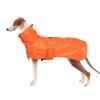 Opaeroo Impermeabile per cani Giacca impermeabile per cani con striscia riflettente regolabile Vestiti impermeabili per animali domestici con bande regolabili adatto per levrieri e whippet XS arancione