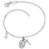 Engelsrufer - Braccialetto Argento Sterling Non è Un Gioiello Donna, Argento, 17 + 2 cm - ERB-LILMARIA-PE