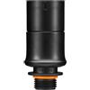 Fiskars Set di Adattatori per l'Irrigazione di Precisione, per il Collegamento di Pistole per Irrigazione (Testine) con Basi per Irrigatori a Picchetto, Comfort, Nero/Arancio, 1070579
