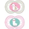 BAMED BABY ITALIA Srl MAM SUCCHIETTO ORIGINAL 16+ SILICONE FEMMINA 2 PEZZI