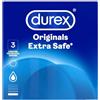 Durex Extra Safe preservativi trasparenti, confezione da 3