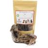 barfdries Orecchie di Bovino con pelo, alimento naturale per Cani e Gatti essiccato a bassa temperatura. Confezione da 3 pezzi