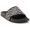 Emporio Armani Ciabatta EA7 Shoes Beachwear (Full Black con stampa monogrammi bianchi) 38