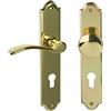 Alpertec Porta Lori Alpertec - LS in ottone lucidato per casa un corridoio porte NP DIN destra pulsante set maniglia porta guarnizioni, 32760063