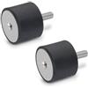 Ganter Normelemente 451-10-10-M4-ES-55 GN 451 | 2 pezzi, nero, d1: 10 h1: 10 d2: M4 x 10