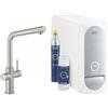 Grohe Blue Home Starter kit 31 454 DC1 Miscelatore cucina multifunzione con sistema filtrante dell'acqua finitura Cromo spazzolato - 31454DC1