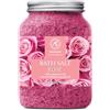 AROMATIKA trust the power of nature Sale da Bagno Rosa 1300g - Sale Marino con Olio Essenziale di Rose - per un Buon Sonno - Riduzione dello Stress - Cura del Corpo - Relax - Aromaterapia - Bellezza - Sali da Bagno di Aromatika