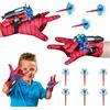 LYNBLY Set di 2 Launcher Glove, Spider Launcher Glove, Spiderman Guanti per Bambino, Spider Web Launcher Toy, Cosplay Giocattoli da Polso, Giocattoli Educativi per Bambini