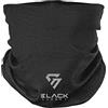 BlackNugget scuro nero scuro cappuccio carena facciale sciarpa di stoffa faccia sciarpa multifunzionale maschera multifunzionale abbigliamento multifunzionale abbigliamento foulard fascia per capelli maschera