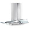 Elica Cappa a Parete Flat Glass 68516391A Vetro e Acciaio Inox da 60cm - Garanzia Italia