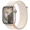 Apple Smartwatch Apple Watch Series 9 OLED 45 mm Digitale 396 x 484 Pixel Touch screen 4G Beige Wi-Fi GPS (satellitare) [MRMA3QF/A]