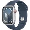 Apple Smartwatch Apple Watch Series 9 41 mm Digitale 352 x 430 Pixel Touch screen 4G Argento Wi-Fi GPS (satellitare) [MRHW3QF/A]