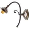 fd-bolletta arredamento e illuminazione applique da parete interni, lampada da parete, applique vintage, lampada ottone ar0 Misure: Sporgenza 23cm, Ø base 9,5cm