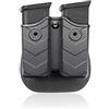 efluky Porta Caricatore Tasca Portacaricatori Porta Caricatore per Fondina Golck 17 19/Beretta 92 96 FS/CZ 75 Tactical Sports/Walther P99/Sig Sauer p226/H&K, Paddle 60° Regolabile