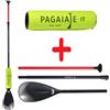 AQUA MARINA Set - pagaia Aqua Marina Sports III + floater - barva: verde