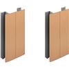 cyclingcolors 2x Connettore Zoccolino Battiscopa 100mm colore rame Bordo Mobili Cucina Zoccolo Giunzione multiangolo angolare