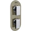 Bristan MPIV2 Shcdiv CS Shimmer, pivot 2 nascosta doppio controllo e deviatore, cromato/champagne