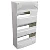 DEBFLEX - Cofanetto modulare vuoto, 3 scomparti, 39 moduli, 482X489X94mm, colore: Bianco