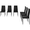 Vicco sedie Grand, Nero, 42.5 x 48 cm Set di 6
