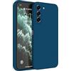 Topme Cover per Samsung Galaxy S21 FE / S21 FE 2023 (6.4 Inches) Custodia Case, Protezione Della Pelle Della Custodia in Silicone Tpu - Blu zaffiro