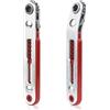 Rierousy 2pcs Mini Cacciavite a Cricchetto Magnetico, 1/4 Magnetica Reversibile Chiave a Cricchetto per Auto, Macchine, Gadget, Casa