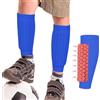 BoloShine 1 Paia Parastinchi Calcio Calzini Maniche, Parastinco per Calze Ergonomicamente Comodi da Indossare, Mini Elastico Paratibie Piccoli per Bambini Uomo Donna(Blu)