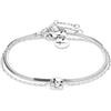 Tamaris Set bracciale TS-0037-BB argento, 21, Acciaio inossidabile, Pietra di vetro