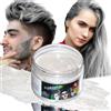 RUIBAVYA Cera Colorata per Capelli Colore Bianco Temporaneo Capelli Cera per Uomini E Donne Lavabile per La Tintura Dei Capelli Cera Colorante Naturale per Capelli per Halloween Feste Di Natale Cosplay