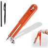 Leikurvo Compasso per carpentiere di precisione con matita, 25 cm, per lavorazione del legno, professionale, strumenti per tracciare, raggio regolabile, marcatura, compasso con portamatite per disegni e cerchi