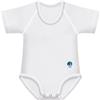 J Bimbi Body 0-36 mesi a taglia unica in cotone biologico in caldo cotone Warm - Bianco