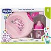 ARTSANA CHICCO Chicco Set Pappa Rosa con Cucchiaio Rosa + 6m