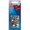 Prym Anorak 390301 - Confezione di Ricambio per Bottoni A Pressione 10 Pezzi, Diametro: 15 mm, Argento