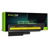 Green Cell® Standard Serie Batteria per Portatile Lenovo IBM ThinkPad R60 R60i R60e R61 R61e T60 T60p T61 SL400 SL500 R500 T500 W500 (6 Pile 4400mAh 10.8V Nero)