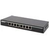 Digitus DN-95340 switch di rete Non gestito Gigabit Ethernet (10/100/1000) Supporto Power over Ethernet (PoE) Nero