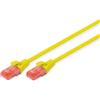 DIGITUS CAT 6, U-UTP patch cable, PVC AWG 26/7, length 3 m, color yellow