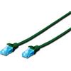 Digitus DK-1512-010/G cavo di rete Verde 1 m Cat5e U/UTP (UTP)