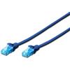 DIGITUS CAT 5e U-UTP patch cable, PVC AWG 26/7, length 7 m, color blue