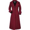 Gothicana by EMP Donna cappotto rosso con grande cappuccio L