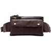 Xieben Marsupio In Pelle Vintage Per Uomo Marsupio Hip Borsa Da Viaggio Esterna Bum Belt Messenger Borsa A Tracolla con Tracolla Caffè