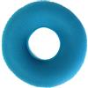 PROtastic Cuscino gonfiabile ad anello, in vinile, rotondo, in gomma, cuscino medico, per emorroidi, per piaghe da decubito, comprende pompa, ideale per sedie a rotelle, blu 34 x 12 x 9 cm