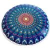 Mandala Life ART Fodera per Cuscino da Pavimento Rotondo Bohémien - 75 cm - 100% Cotone - Custodia Pouf per Pouf per Soggiorno, Camera da Letto, Patio e Altro