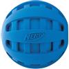 Nerf Dog Giocattolo per cani con palla in gomma con scacchi a scacchi, leggero, durevole e resistente all'acqua, diametro di 10 cm per razze medie/grandi, unità singola, blu