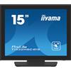 IIYAMA T1532MSC-B1S 15inch PCAP Bezel Free Front 10P Touch 1024x768 Speakers VGA DisplayPort HDMI 330cd/m with touch USB Interface