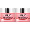 LIERAC Supra Radiance Crema Viso Detox Antietà Rinnovatrice Notte 2x50 ml
